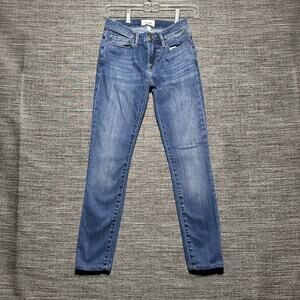 Frame Jeans Women's Size 25 Blue Skinny Le Skinny De Jeanne